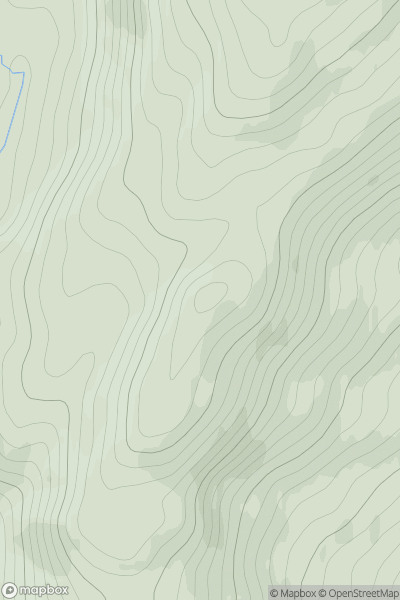 Thumbnail image for Beinn a' Chaorainn South Top [Sunart and Ardgour] showing contour plot for surrounding peak